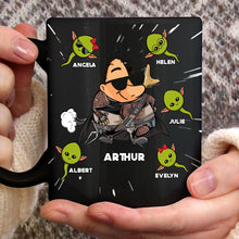 Load image into Gallery viewer, Personalized Yoda Best Farter Mug Custom Name Gift for Dad

