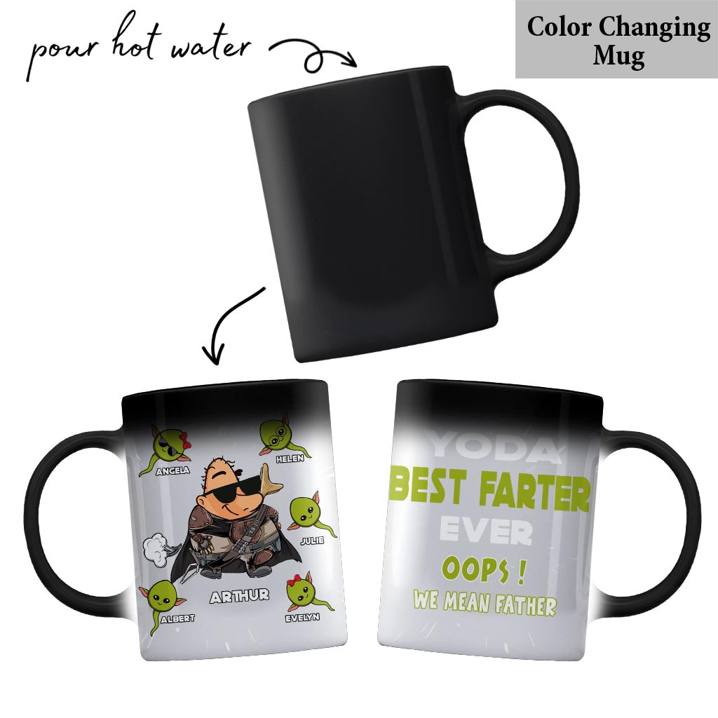 Personalized Yoda Best Farter Mug Custom Name Gift for Dad