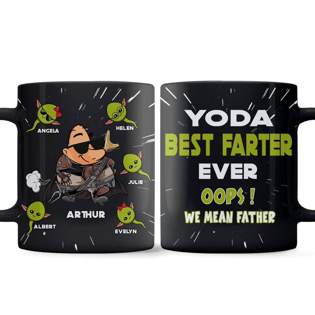Personalized Yoda Best Farter Mug Custom Name Gift for Dad
