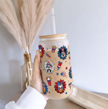 Load image into Gallery viewer, Personalized 16oz Glass Can with Straw &amp; Lid for Mom
