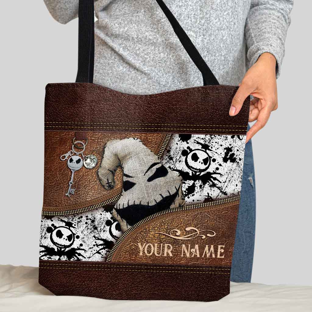 Personalized Nightmare Tote Bag Custom Name Gift for Halloween