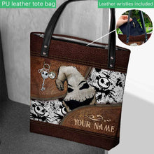 Load image into Gallery viewer, Personalized Nightmare Tote Bag Custom Name Gift for Halloween
