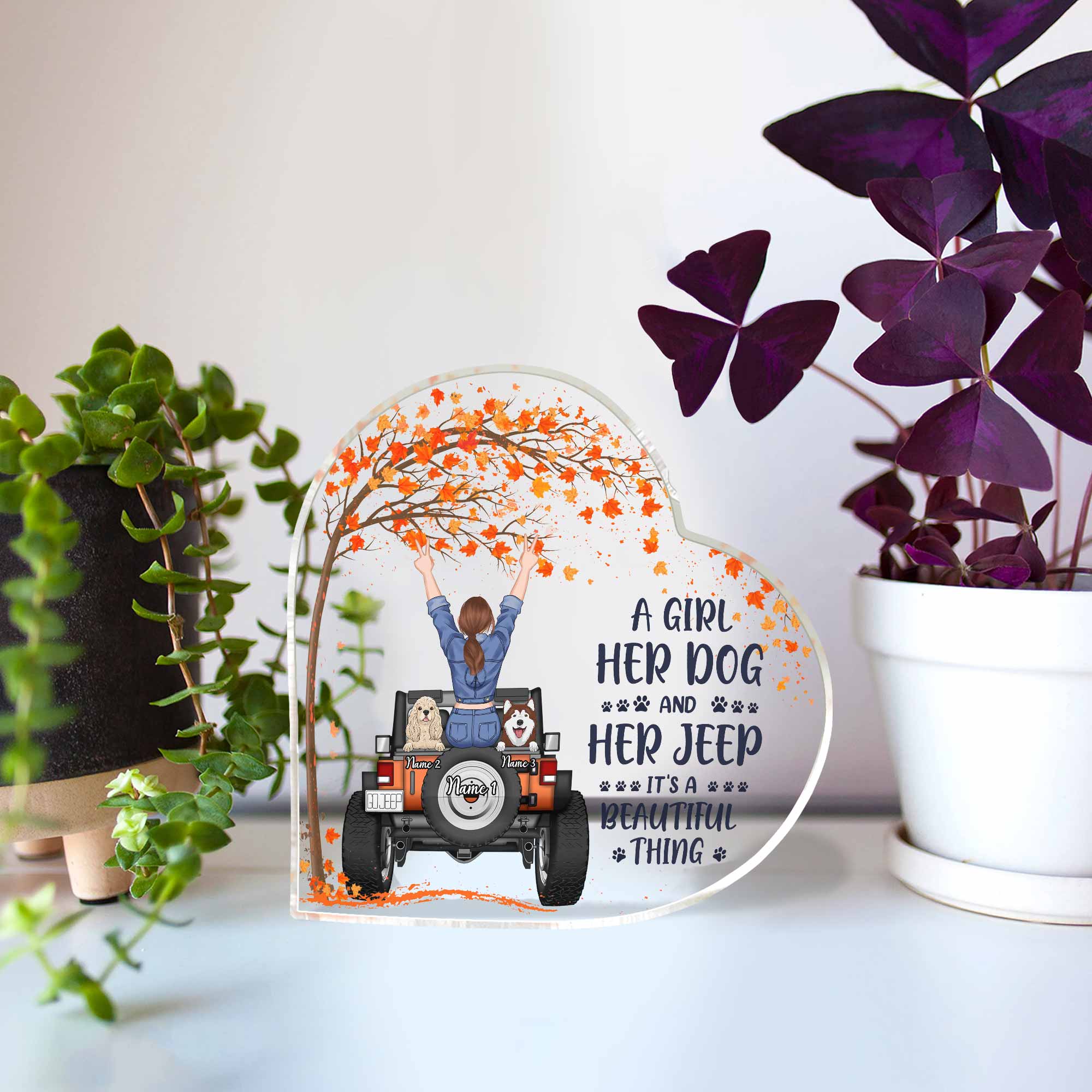Personalized Acrylic Plaque for Dog Lovers Custom Name Gift