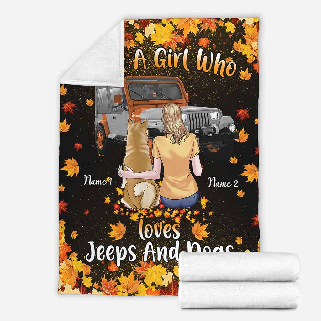 Personalized Cozy Car Blanket Custom Names for Jeep Lovers