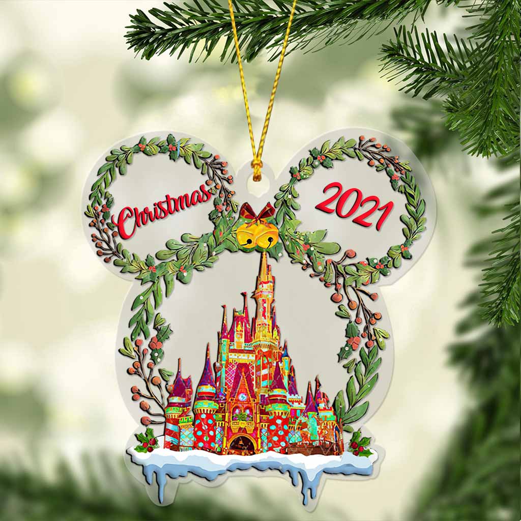 Personalized Christmas Mouse Ears Ornament Custom Gift Decoration