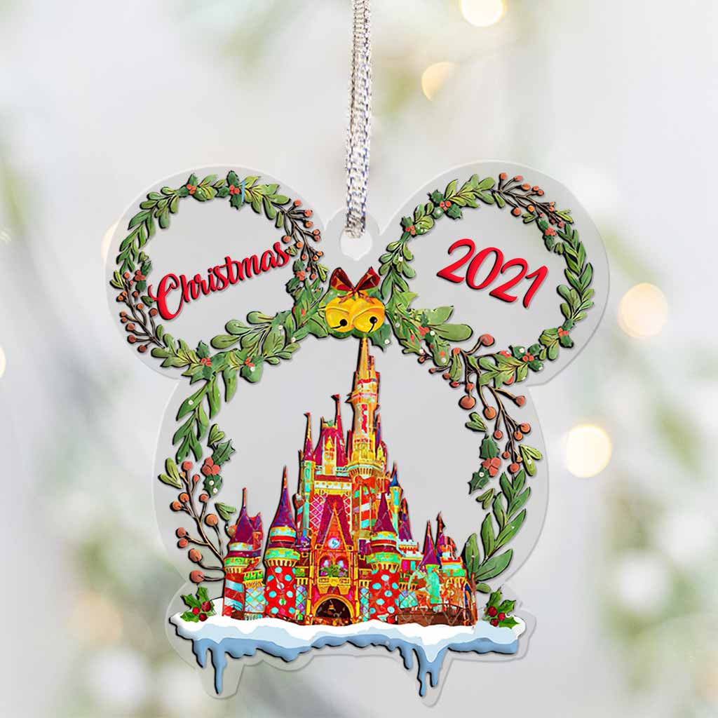 Personalized Christmas Mouse Ears Ornament Custom Gift Decoration