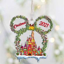 Load image into Gallery viewer, Personalized Christmas Mouse Ears Ornament Custom Gift Decoration
