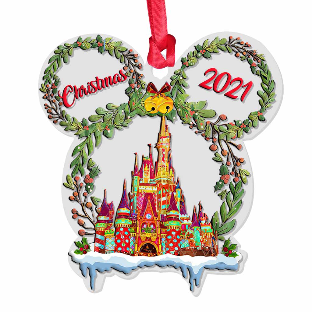Personalized Christmas Mouse Ears Ornament Custom Gift Decoration