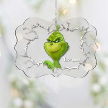 Load image into Gallery viewer, Personalized Grinchmas Ornament Custom Name Acrylic Gift for Christmas
