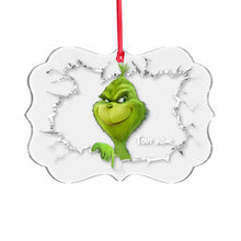 Load image into Gallery viewer, Personalized Grinchmas Ornament Custom Name Acrylic Gift for Christmas
