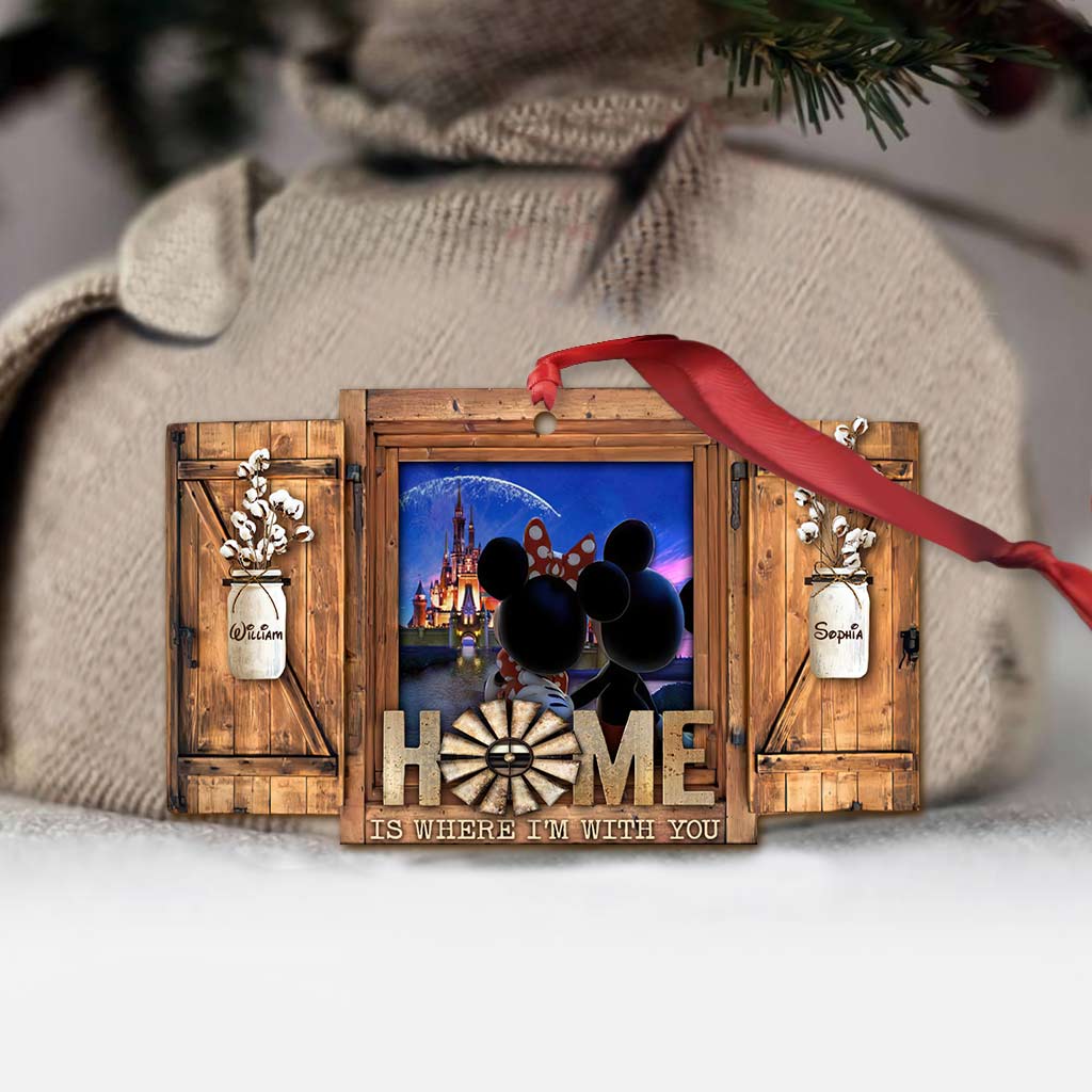 Personalized Christmas Mouse Ornament Custom Name Gift