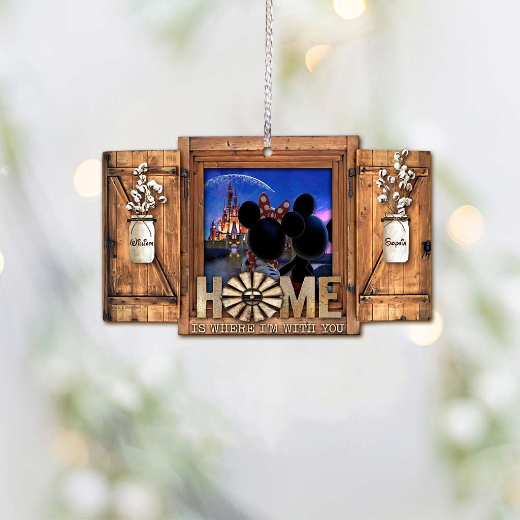 Personalized Christmas Mouse Ornament Custom Name Gift