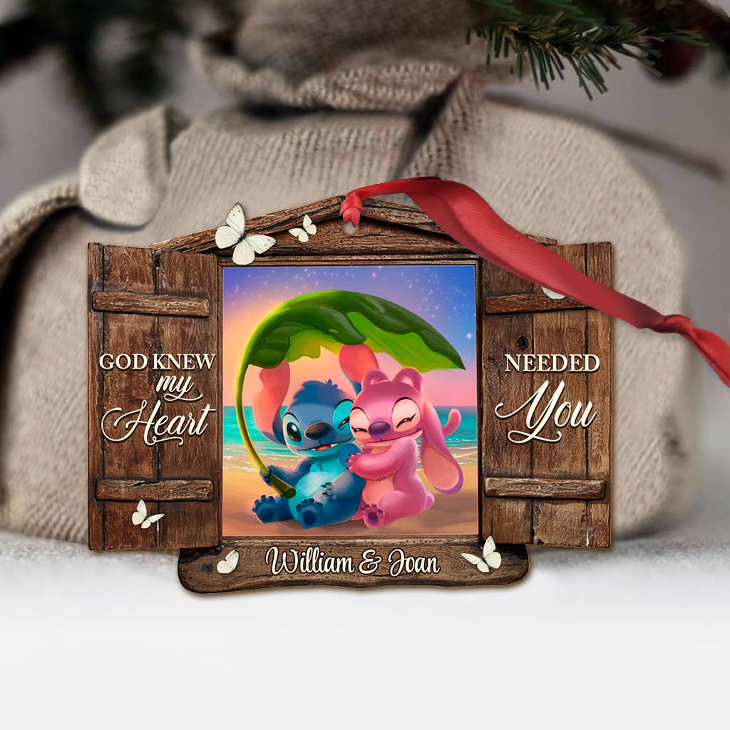 Personalized God Knew My Heart Christmas Ornament Custom Name Gift