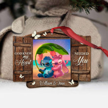 Load image into Gallery viewer, Personalized God Knew My Heart Christmas Ornament Custom Name Gift
