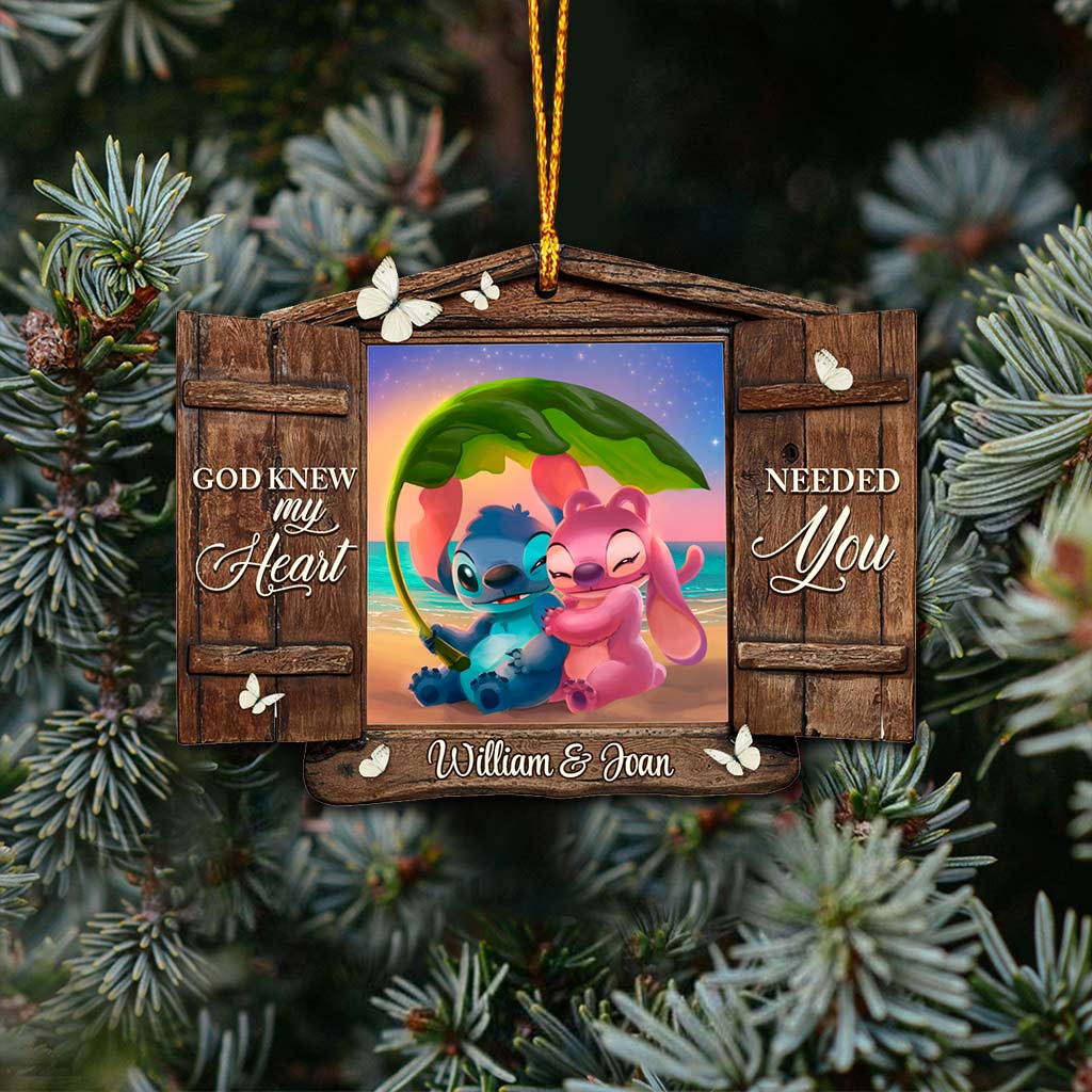 Personalized God Knew My Heart Christmas Ornament Custom Name Gift