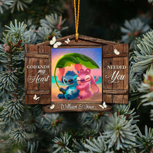 Load image into Gallery viewer, Personalized God Knew My Heart Christmas Ornament Custom Name Gift
