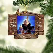 Load image into Gallery viewer, Personalized Christmas Mouse Ornament Custom Name Gift
