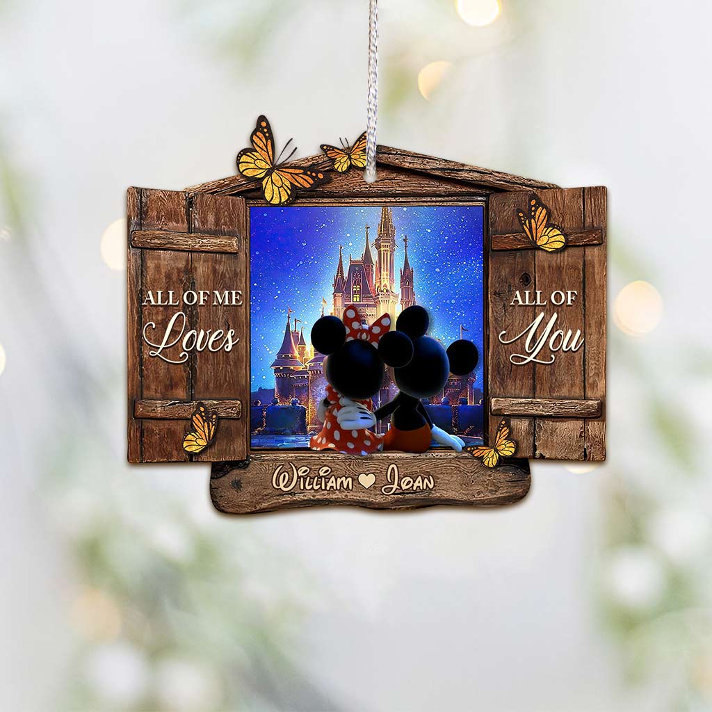 Personalized Christmas Mouse Ornament Custom Name Gift