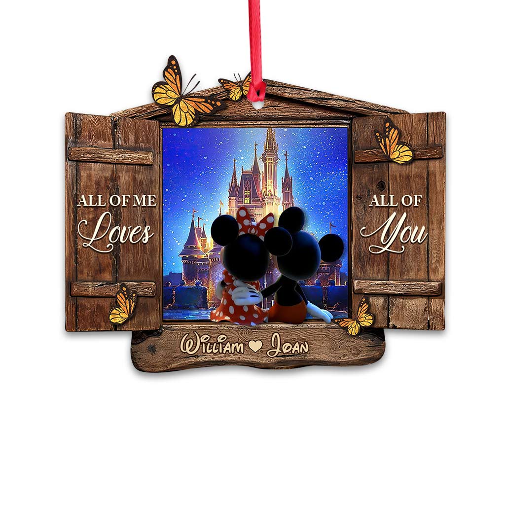 Personalized Christmas Mouse Ornament Custom Name Gift