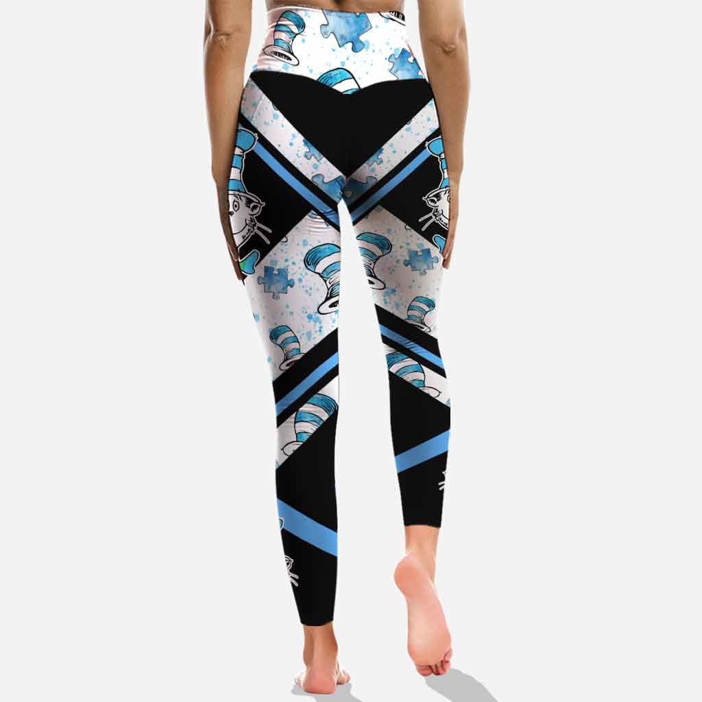 Personalized Autism Awareness Hoodie and Leggings Set for Kids Adults