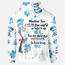 Load image into Gallery viewer, Personalized Autism Awareness Hoodie and Leggings Set for Kids Adults
