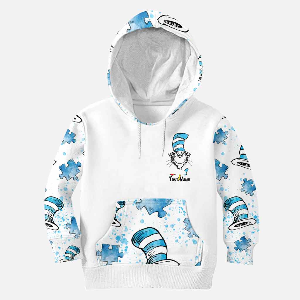 Personalized Autism Awareness Hoodie and Leggings Set for Kids Adults
