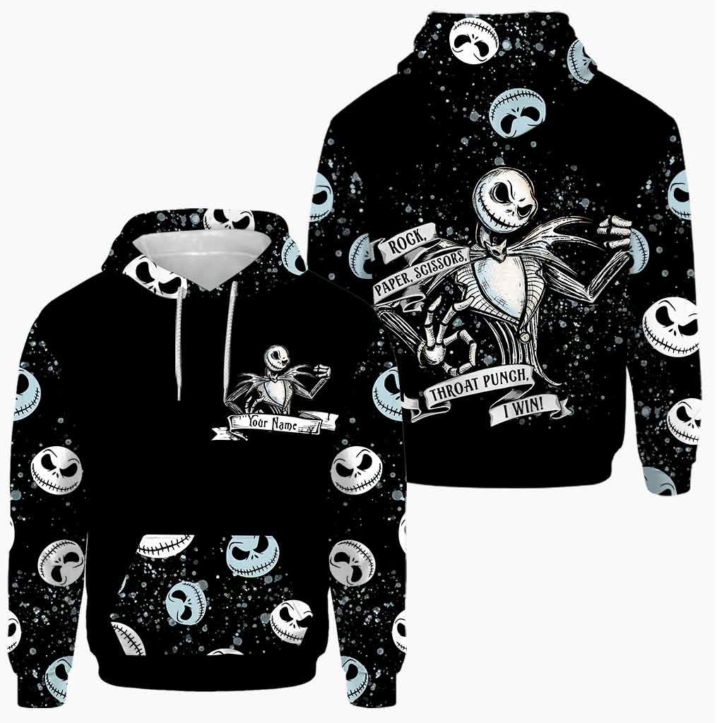 Personalized Rock Paper Scissors Hoodie & Leggings Set for Halloween Gift