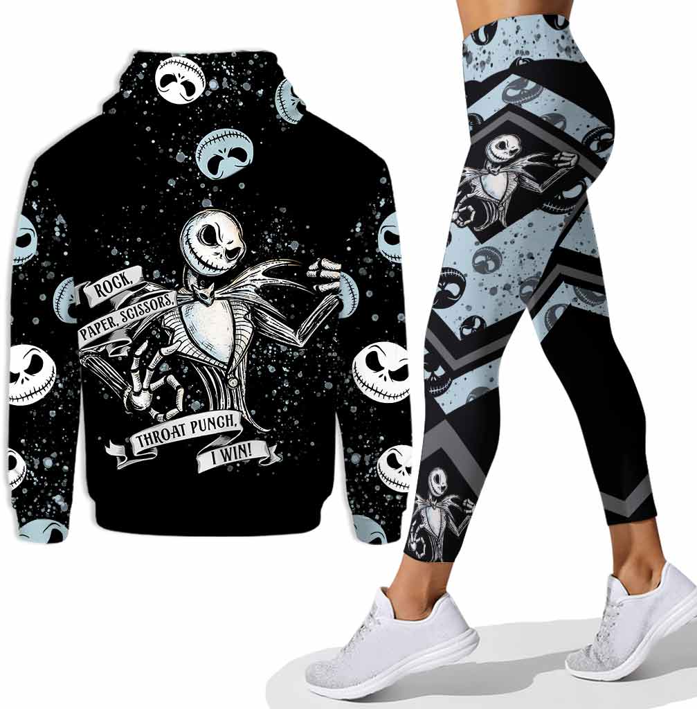 Personalized Rock Paper Scissors Hoodie & Leggings Set for Halloween Gift