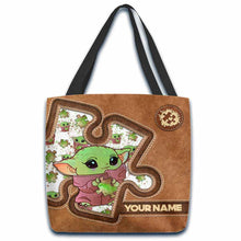 Load image into Gallery viewer, Personalized Autism Awareness Tote Bag Custom Design Gift
