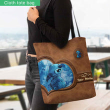 Load image into Gallery viewer, Personalized Tote Bag with Custom Name | Cute Stitch Design
