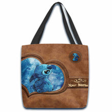Load image into Gallery viewer, Personalized Tote Bag with Custom Name | Cute Stitch Design
