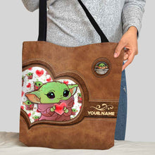 Load image into Gallery viewer, Personalized Tote Bag Custom Name Cute Character Design Gift
