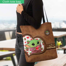 Load image into Gallery viewer, Personalized Tote Bag Custom Name Cute Character Design Gift
