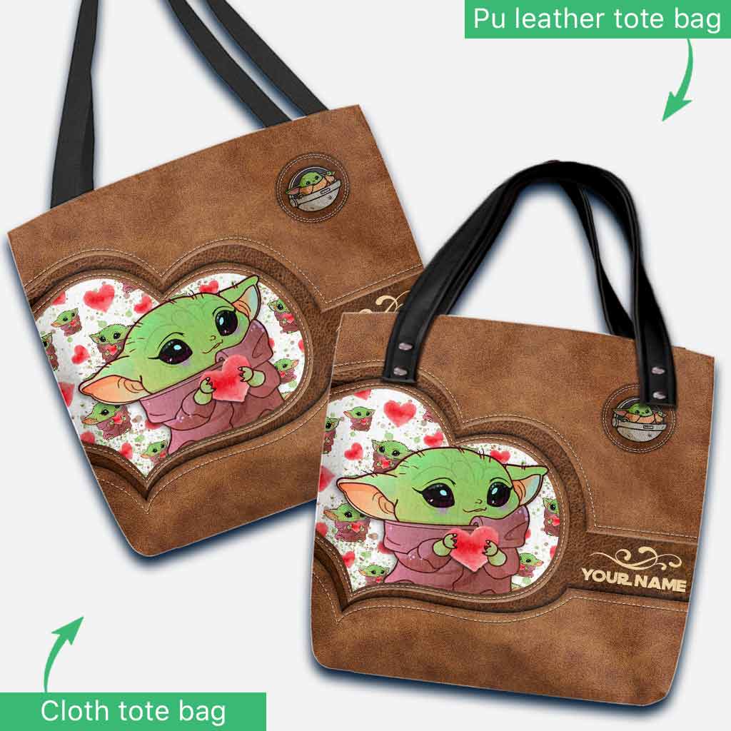 Personalized Tote Bag Custom Name Cute Character Design Gift