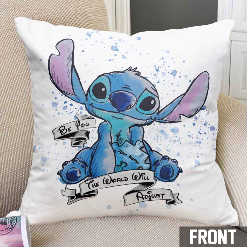 Personalized Autism Awareness Throw Pillow Custom Name Gift