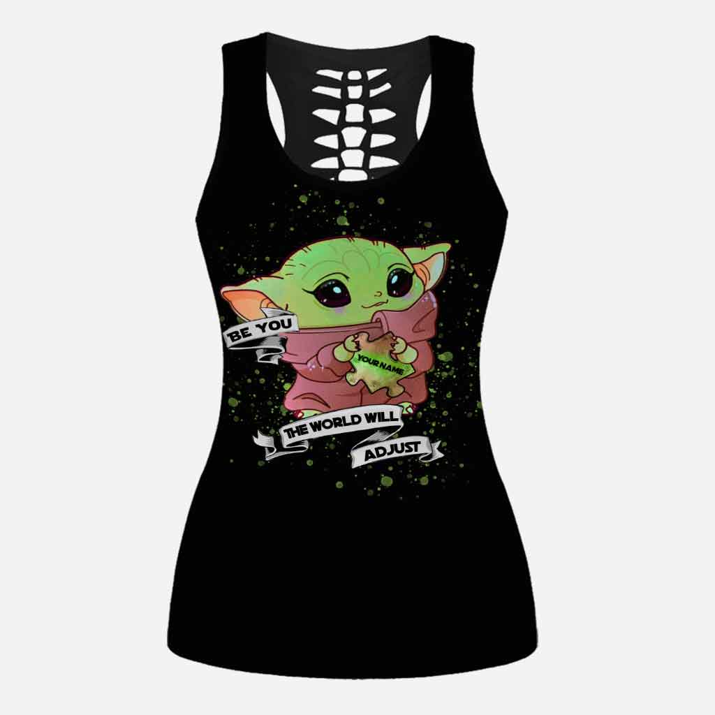 Personalized Autism Awareness Hollow Tank & Leggings Set Gift