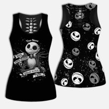 Load image into Gallery viewer, Personalized Hollow Tank Top &amp; Leggings Set for Halloween, Custom Name Gift
