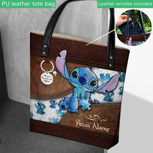 Load image into Gallery viewer, Personalized Autism Awareness Tote Bag Custom Name Gift
