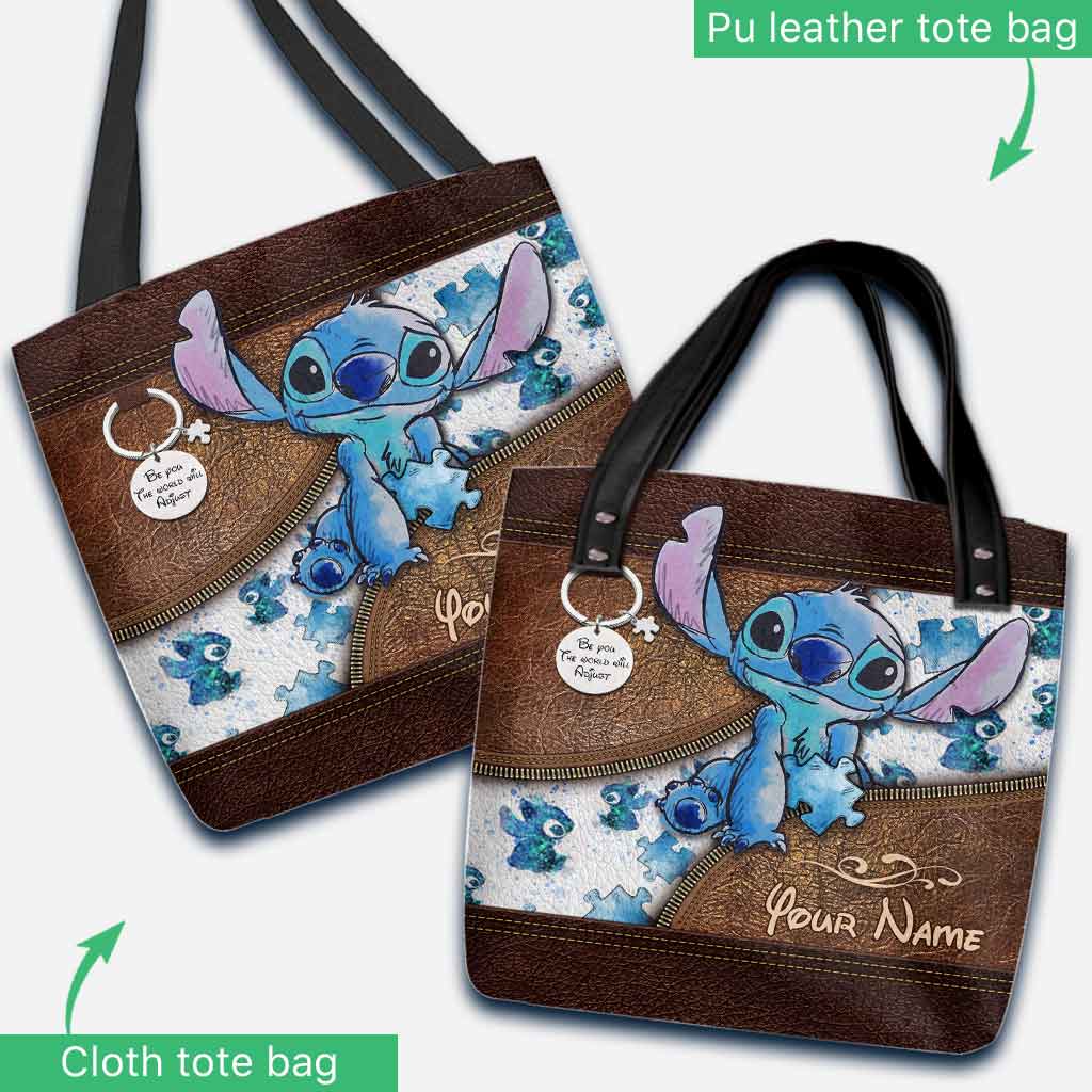 Personalized Autism Awareness Tote Bag Custom Name Gift