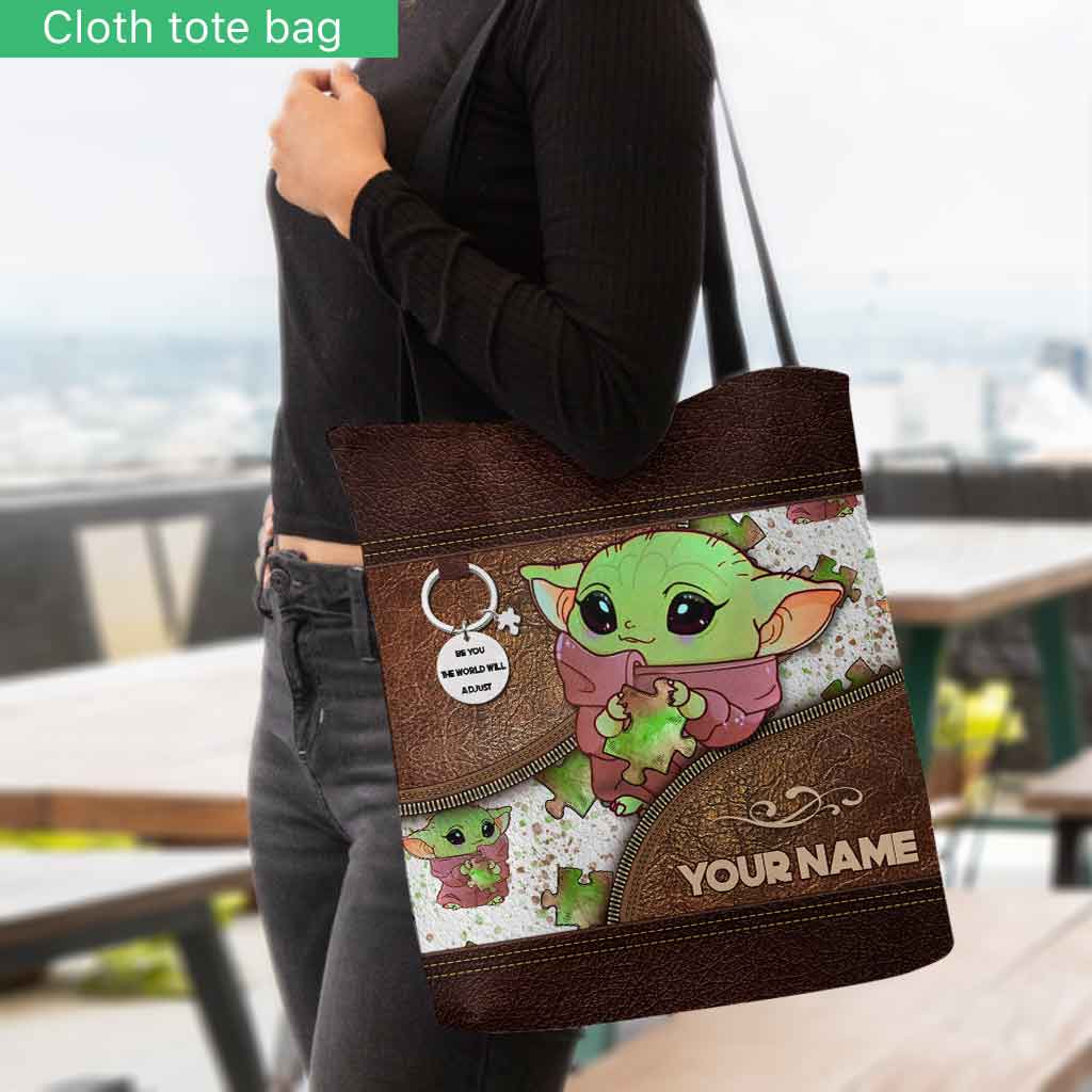 Personalized Autism Awareness Tote Bag Custom Name Gift