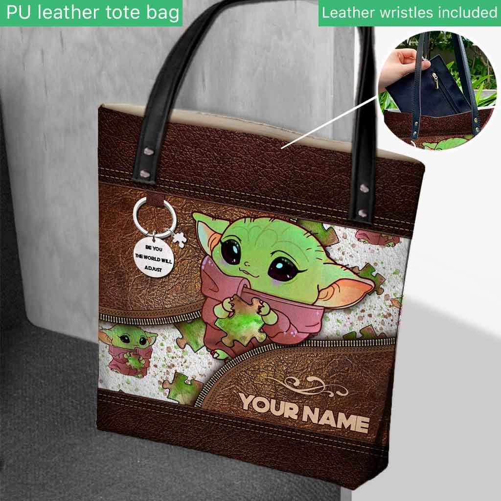Personalized Autism Awareness Tote Bag Custom Name Gift