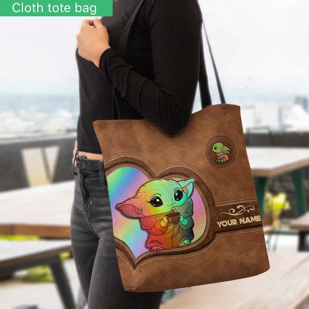 Personalized Faux Leather Tote Bag Custom Name Gift