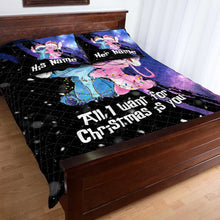 Load image into Gallery viewer, Personalized Ohana Quilt Set Christmas Gift for Couple
