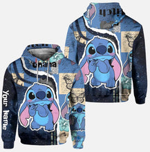 Load image into Gallery viewer, Personalized Ohana Christmas Hoodie and Leggings Gift
