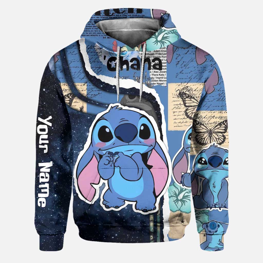 Personalized Ohana Christmas Hoodie and Leggings Gift