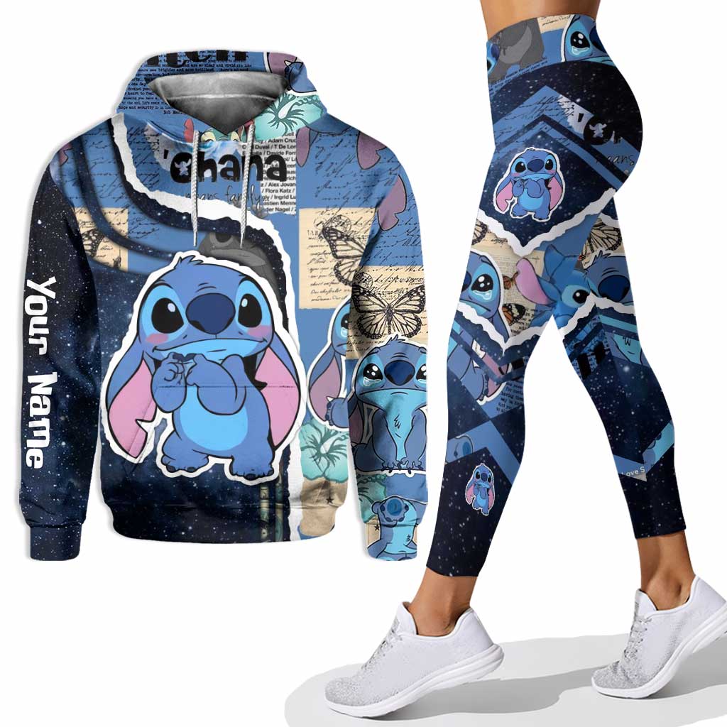 Personalized Ohana Christmas Hoodie and Leggings Gift