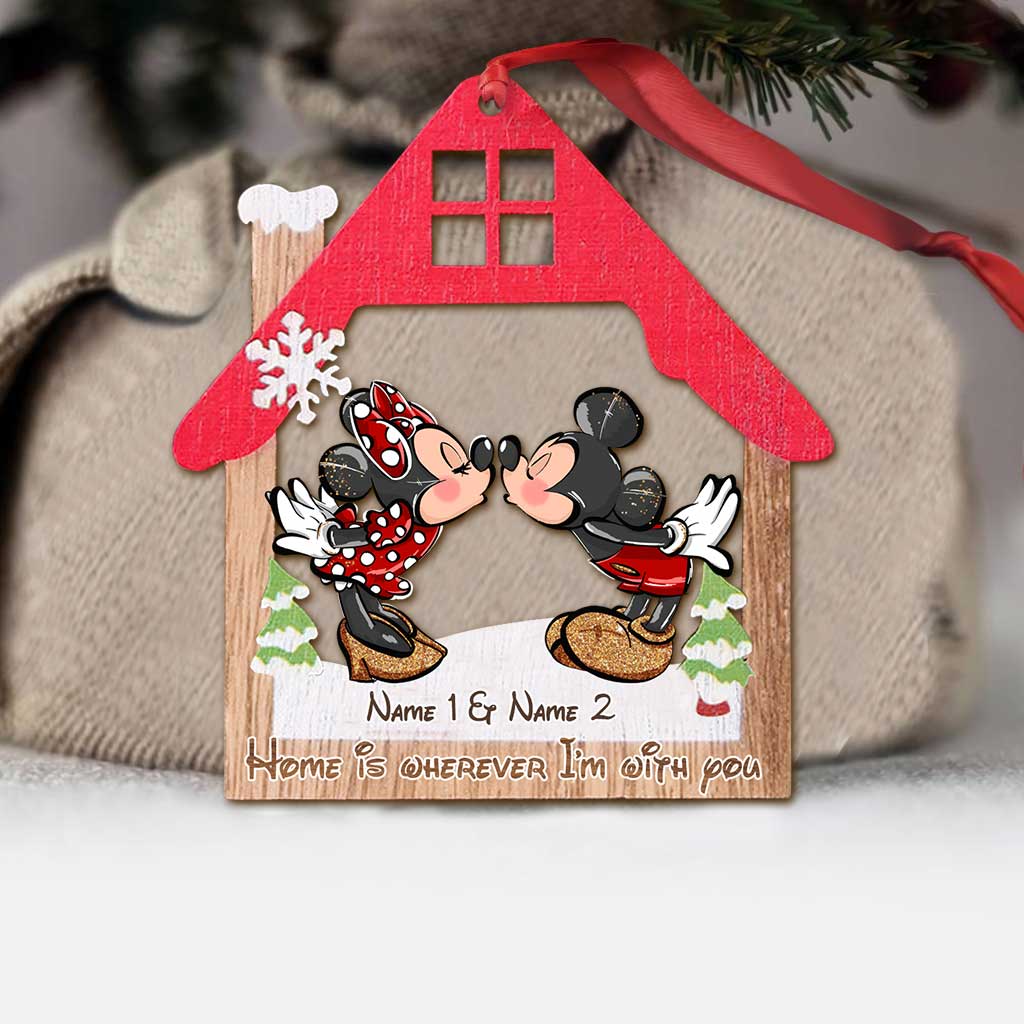 Personalized Christmas Mouse Ornament Custom Names Gift