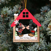 Load image into Gallery viewer, Personalized Christmas Mouse Ornament Custom Names Gift
