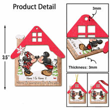 Load image into Gallery viewer, Personalized Christmas Mouse Ornament Custom Names Gift
