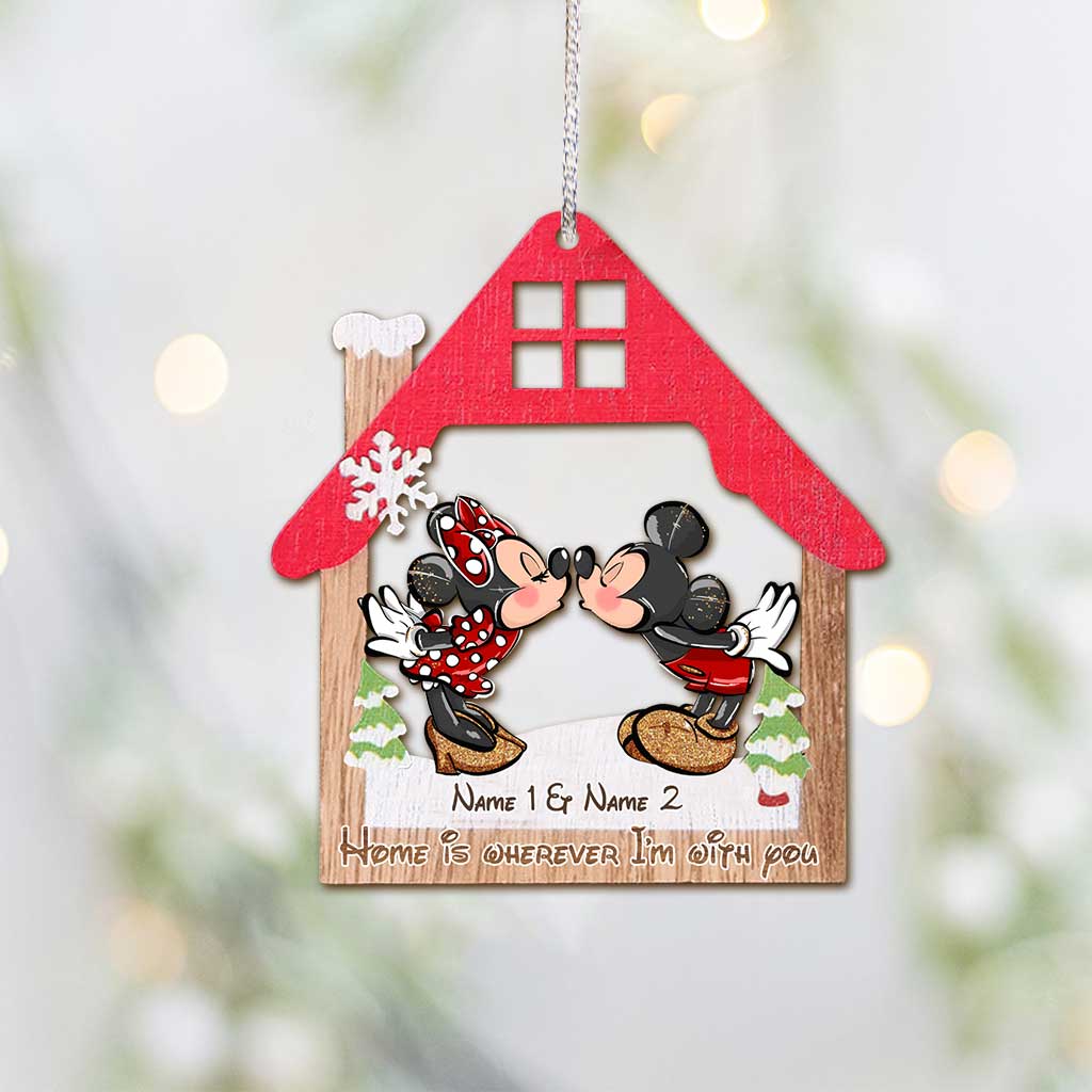 Personalized Christmas Mouse Ornament Custom Names Gift
